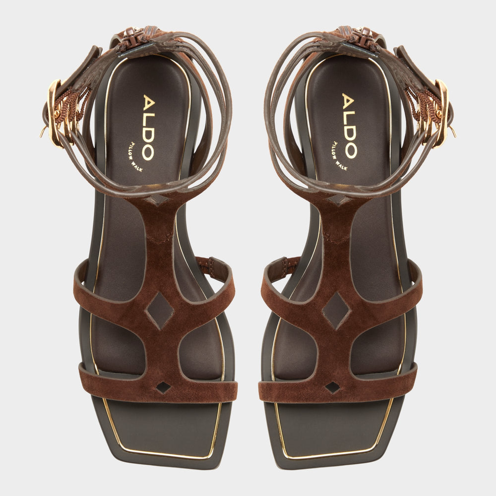 Aldo | Marisea in Dark Brown - Gladiator sandal