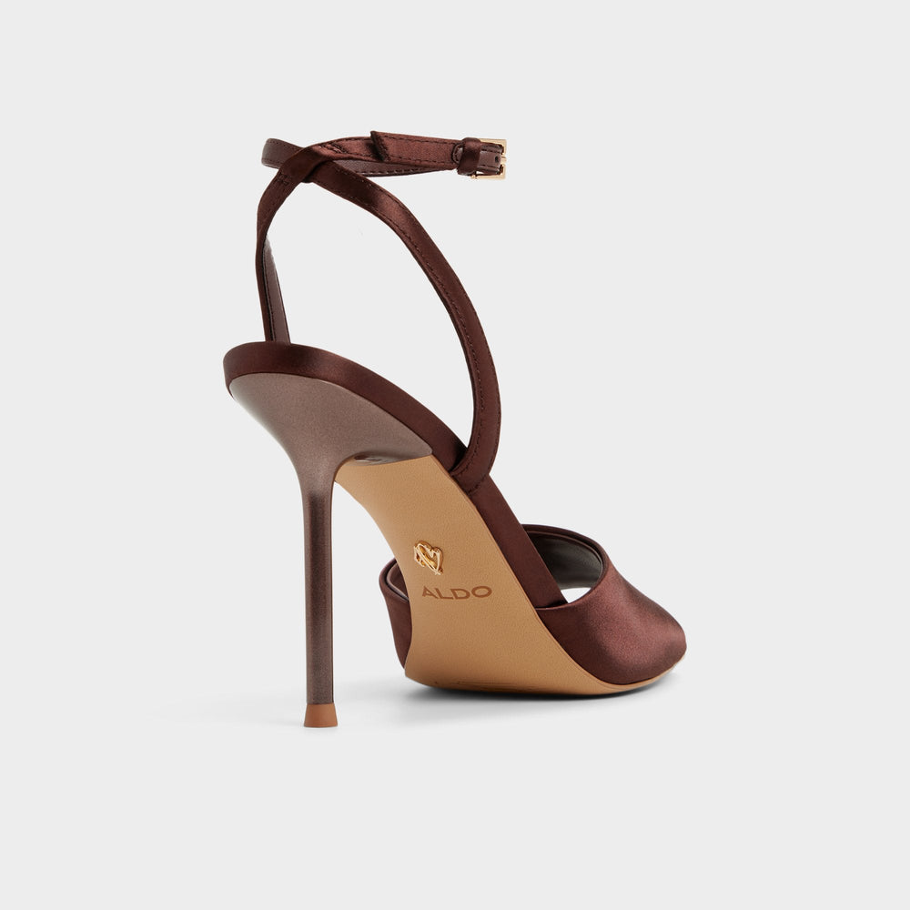 Aldo | Kaiasien in Dark Brown 14151897 - Strappy heeled sandal, Stiletto heel