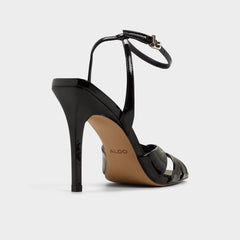 Aldo | Meteora in Black - Strappy heeled sandal, Stiletto heel