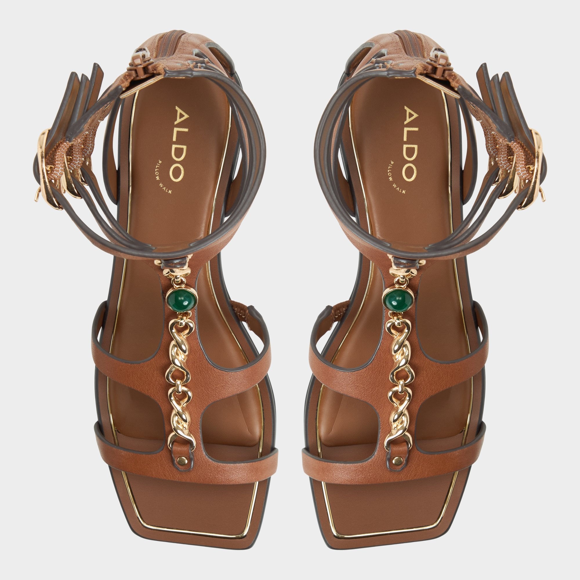 Aldo | Marisea in Medium Brown - Gladiator sandal