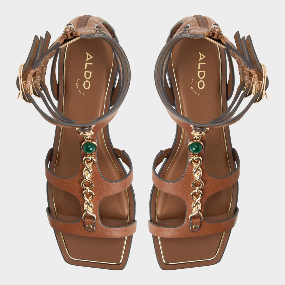 Aldo | Marisea in Medium Brown - Gladiator sandal