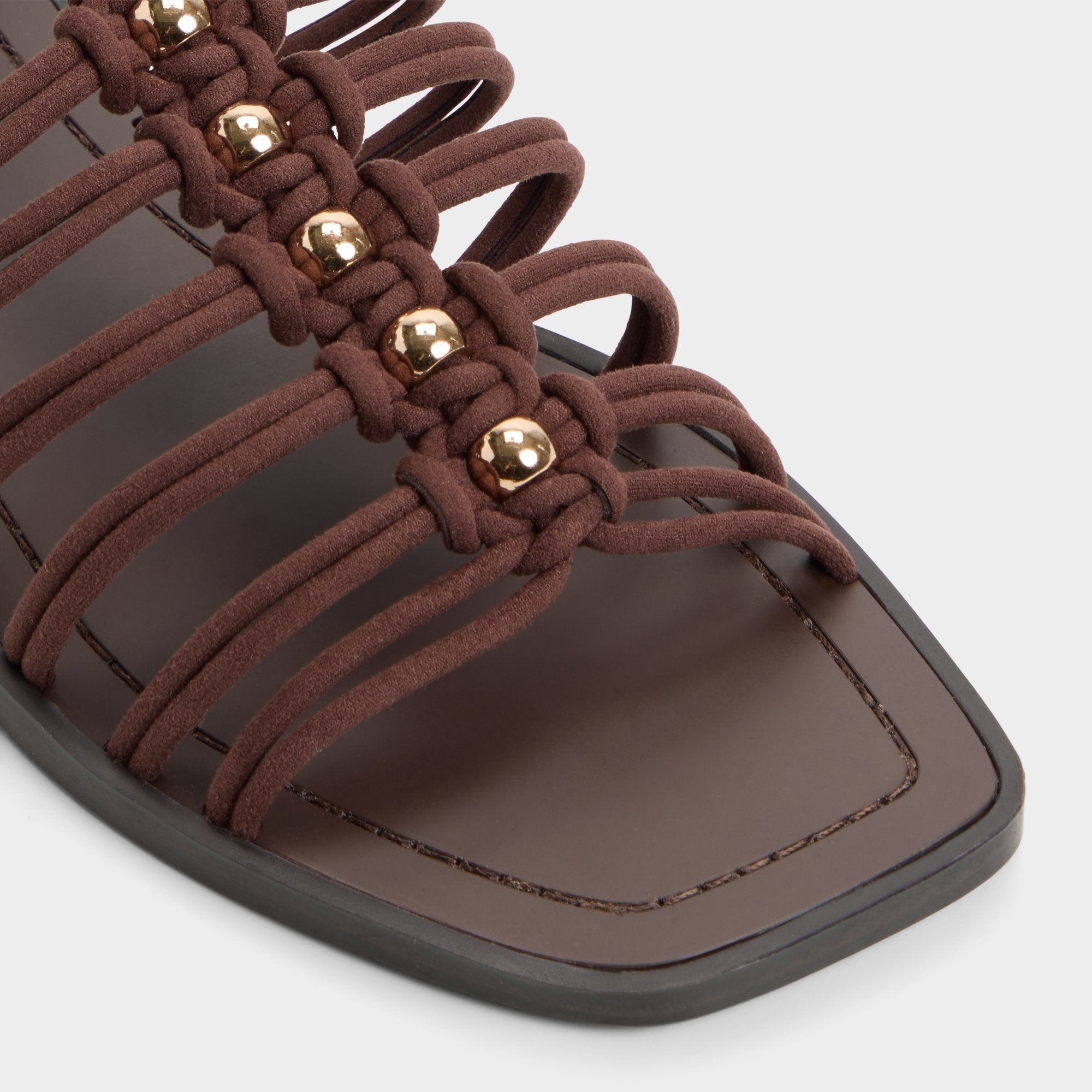 Aldo | Unoma in Dark Brown - Strappy flat sandal