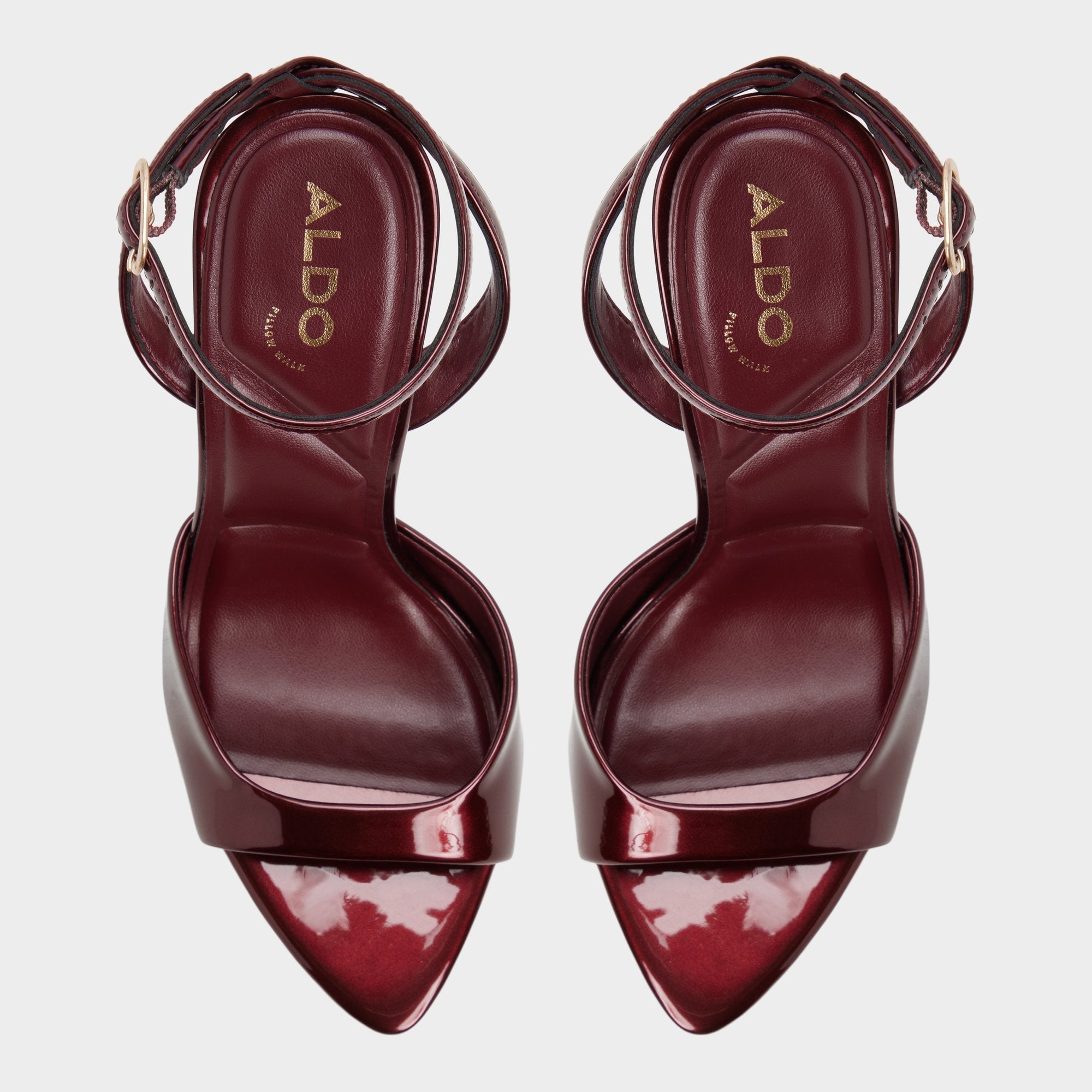 Aldo | Forevermore in Medium Red - Strappy heeled sandal, Stiletto heel
