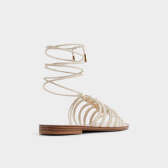 Aldo | Unoma in White Bone - Strappy flat sandal