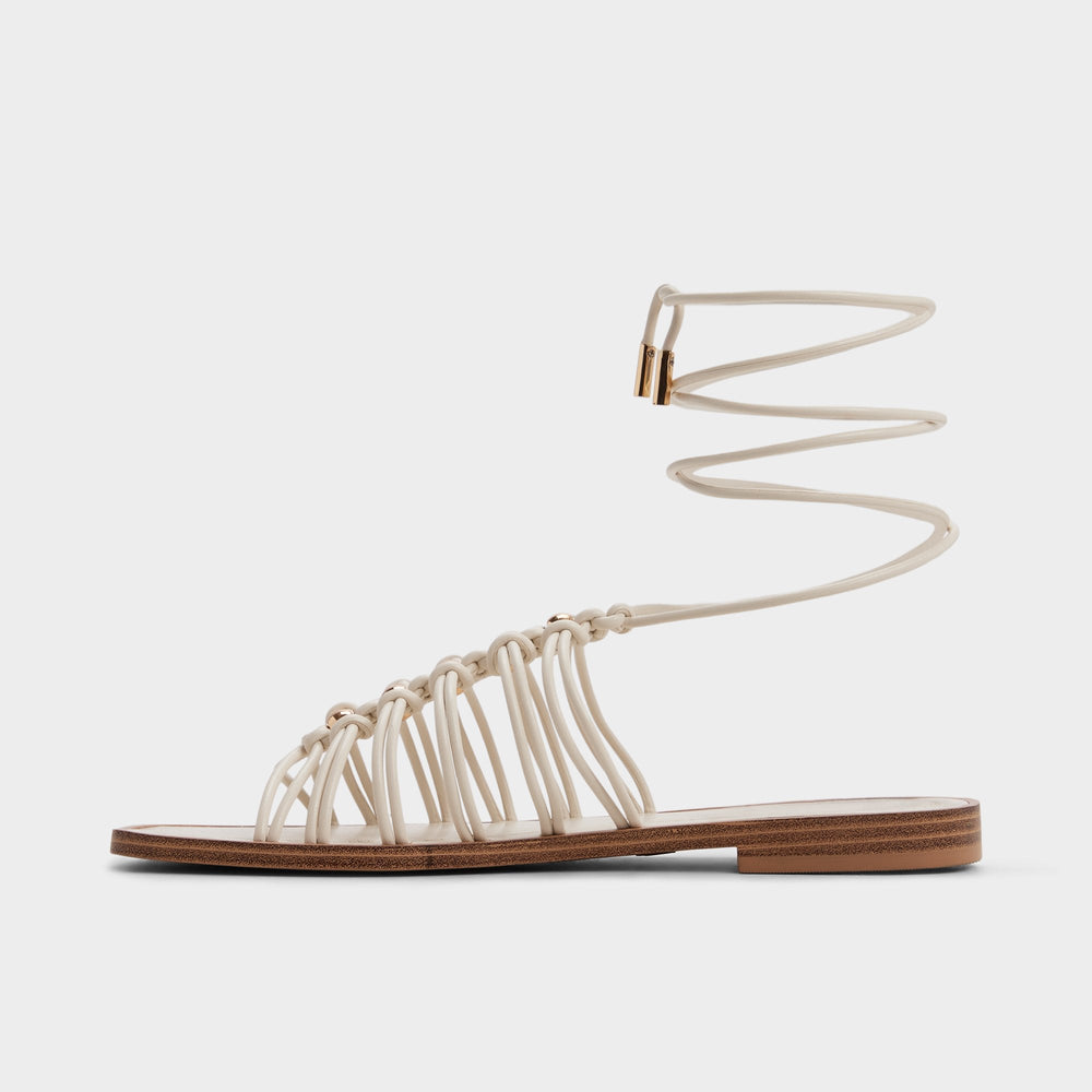 Aldo | Unoma in White Bone - Strappy flat sandal