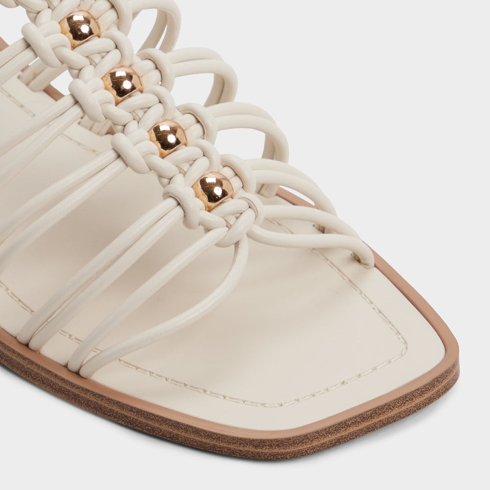 Aldo | Unoma in White Bone - Strappy flat sandal