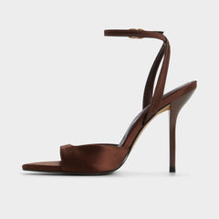 Aldo | Forevermore in Dark Brown 14154135 - Strappy heeled sandal, Stiletto heel