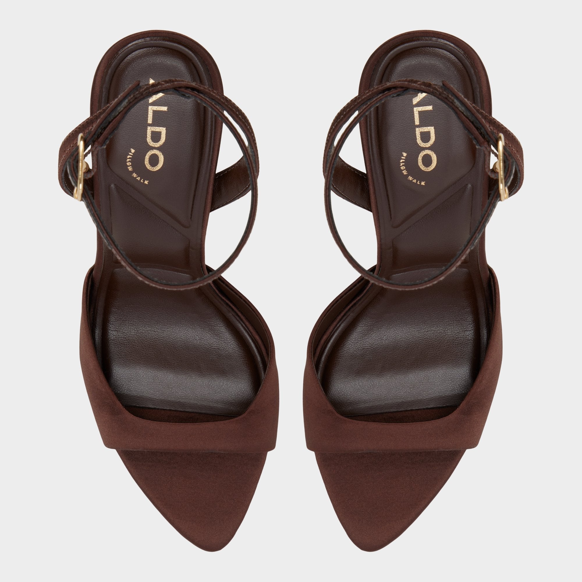 Aldo | Forevermore in Dark Brown 14154135 - Strappy heeled sandal, Stiletto heel