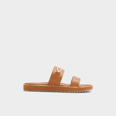 Aldo | Lagoon Other Brown Women's Flats - Strappy flat sandal, Footbed sandal