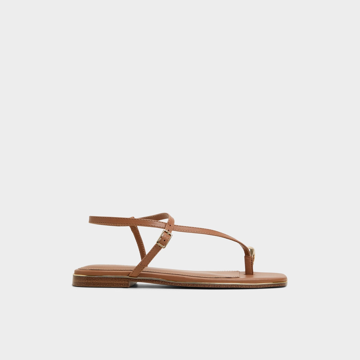 Aldo | Jomalina Medium Brown Women's Flats - Strappy flat sandal