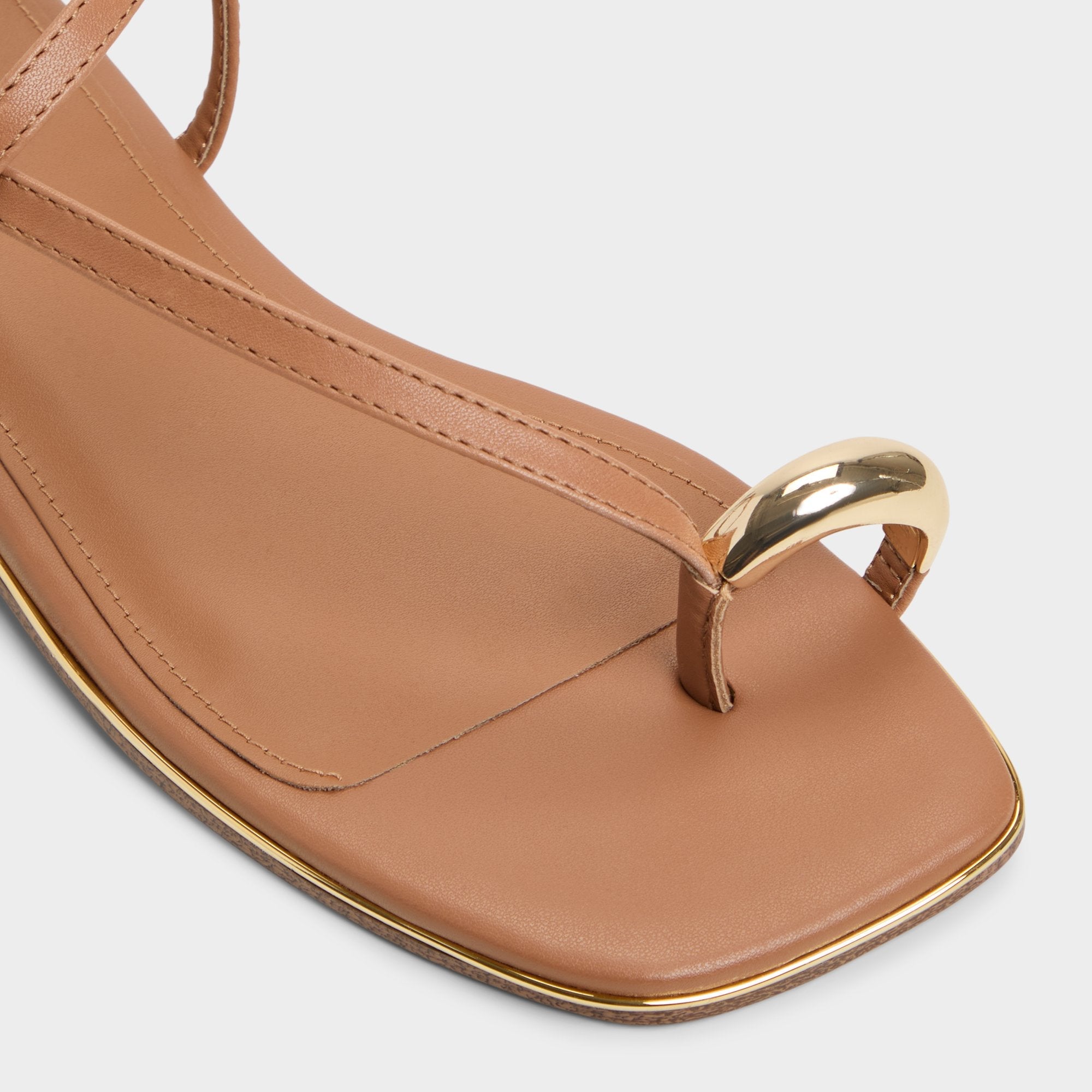 Aldo | Jomalina Medium Brown Women's Flats - Strappy flat sandal