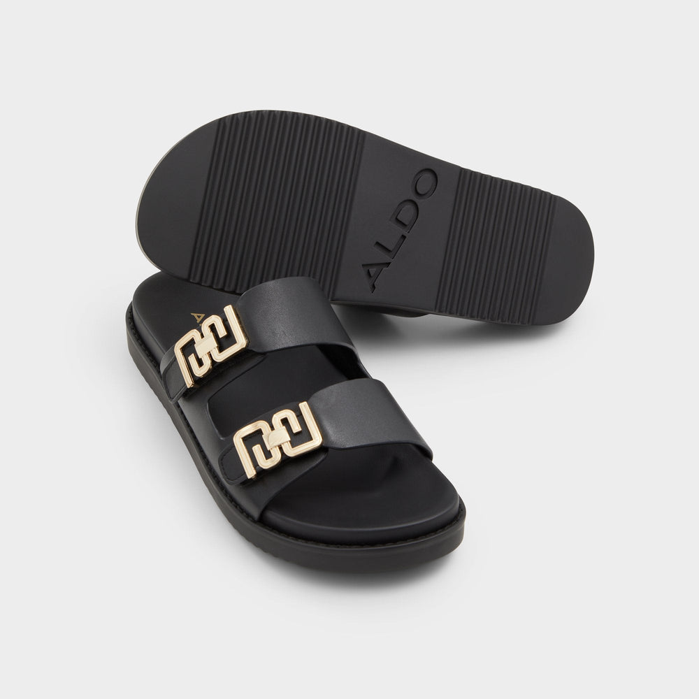 Aldo | Alessie Black Women's Footbed sandals - Footbed sandal, Footbed sandal