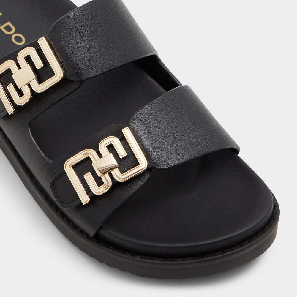 Aldo | Alessie Black Women's Footbed sandals - Footbed sandal, Footbed sandal