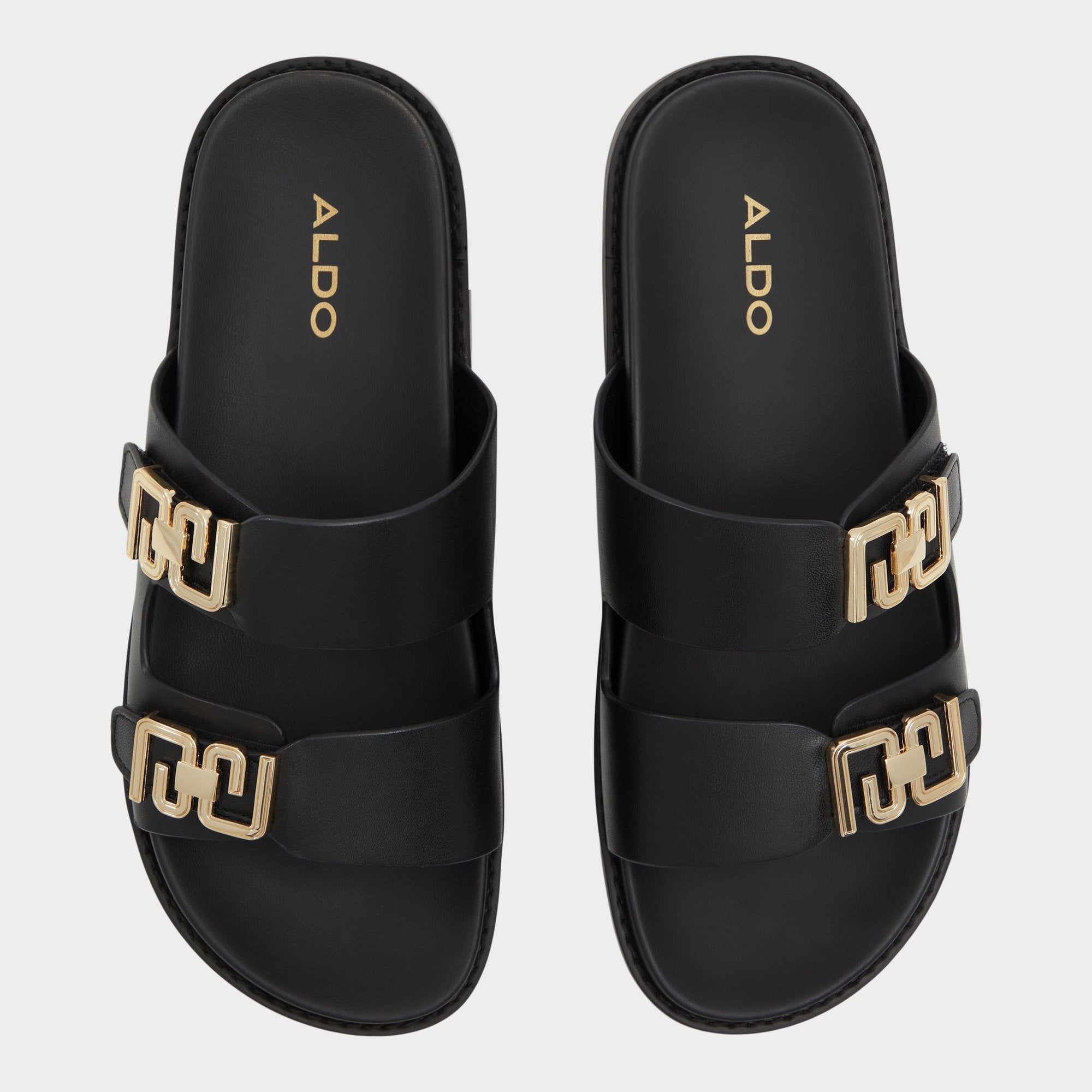 Aldo | Alessie Black Women's Footbed sandals - Footbed sandal, Footbed sandal