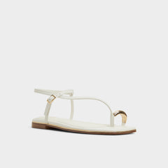 Aldo | Jomalina White Women's Flats - Strappy flat sandal