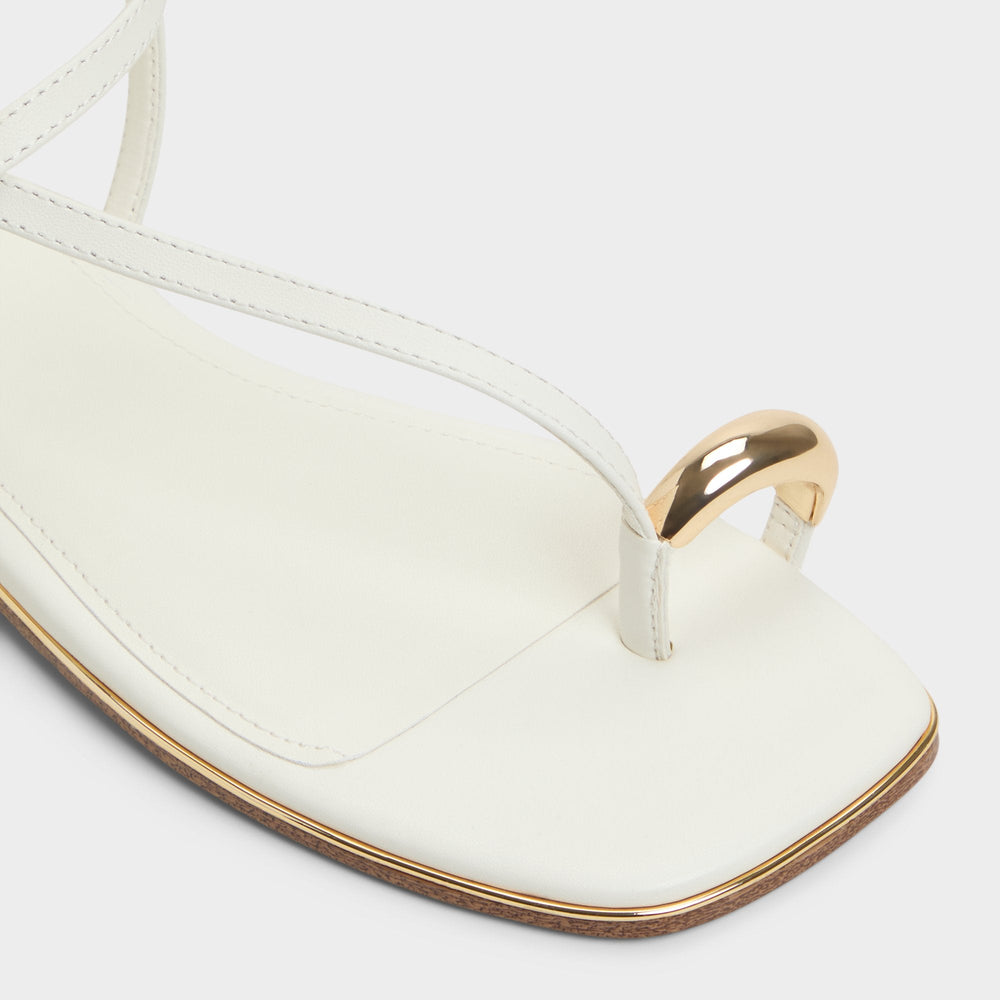 Aldo | Jomalina White Women's Flats - Strappy flat sandal