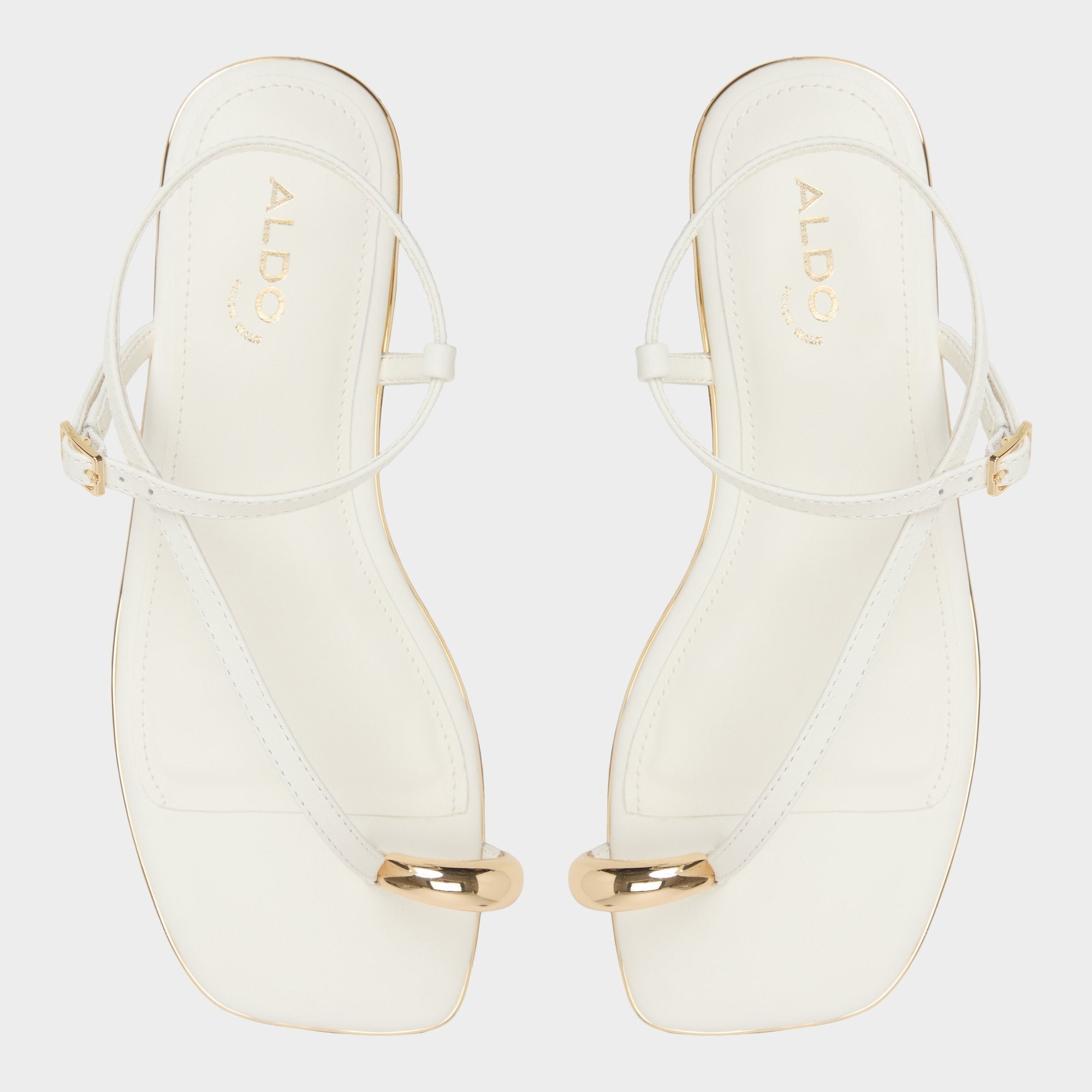 Aldo | Jomalina White Women's Flats - Strappy flat sandal