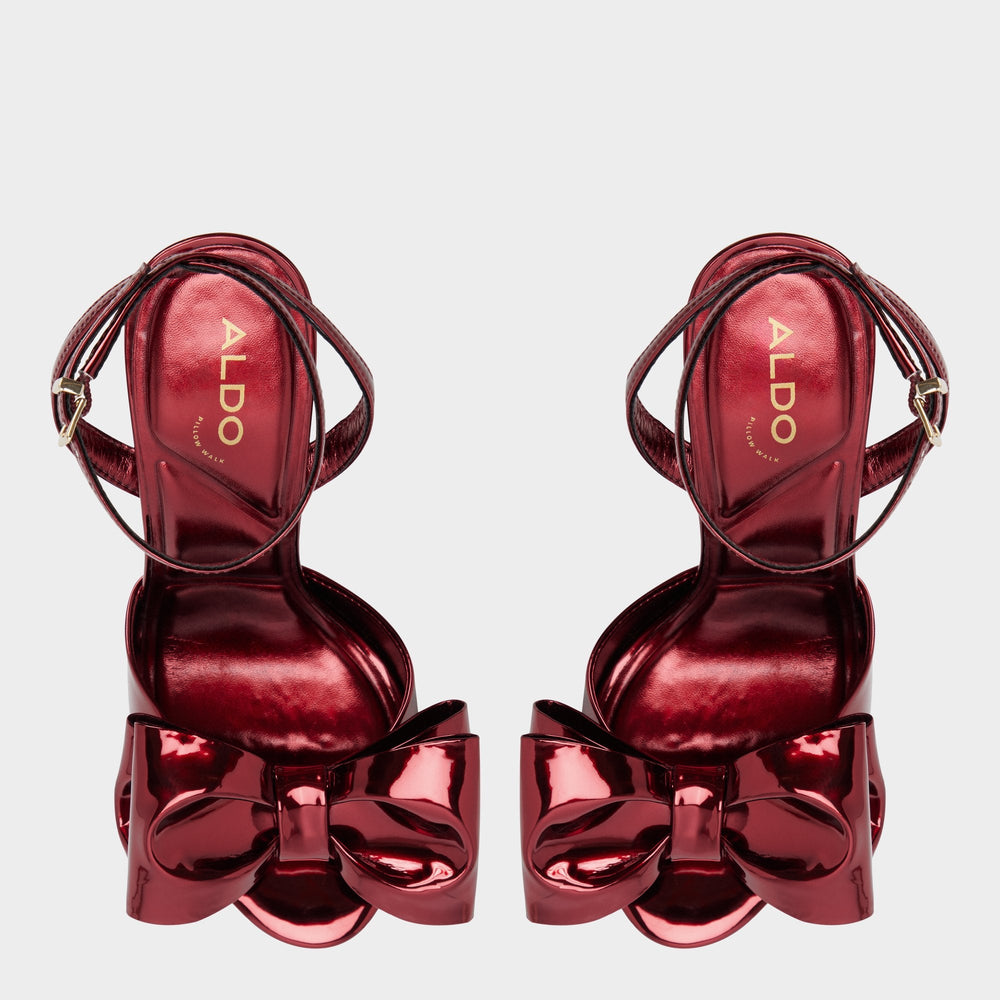 Aldo | Tinsletta in Medium Red - Heeled sandal, Stiletto heel