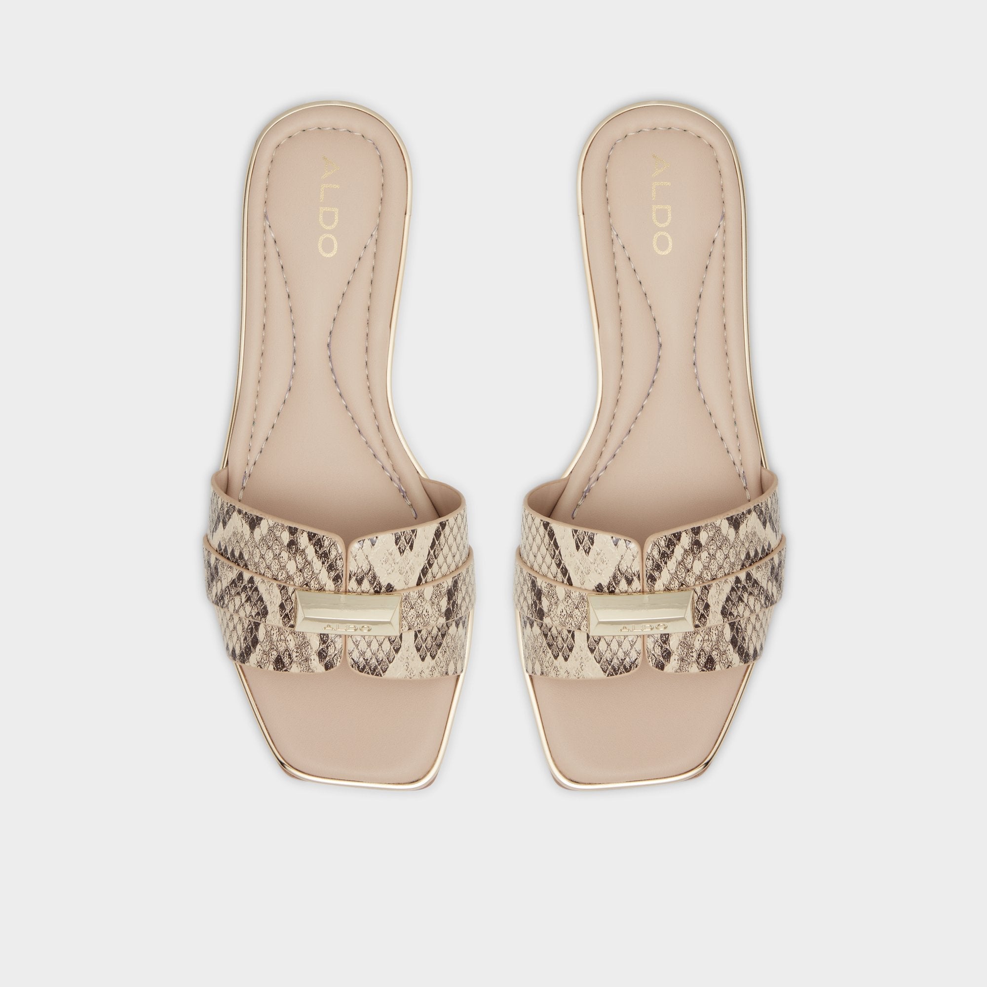 Aldo | Darine Natural Women's Flats - Slide sandal