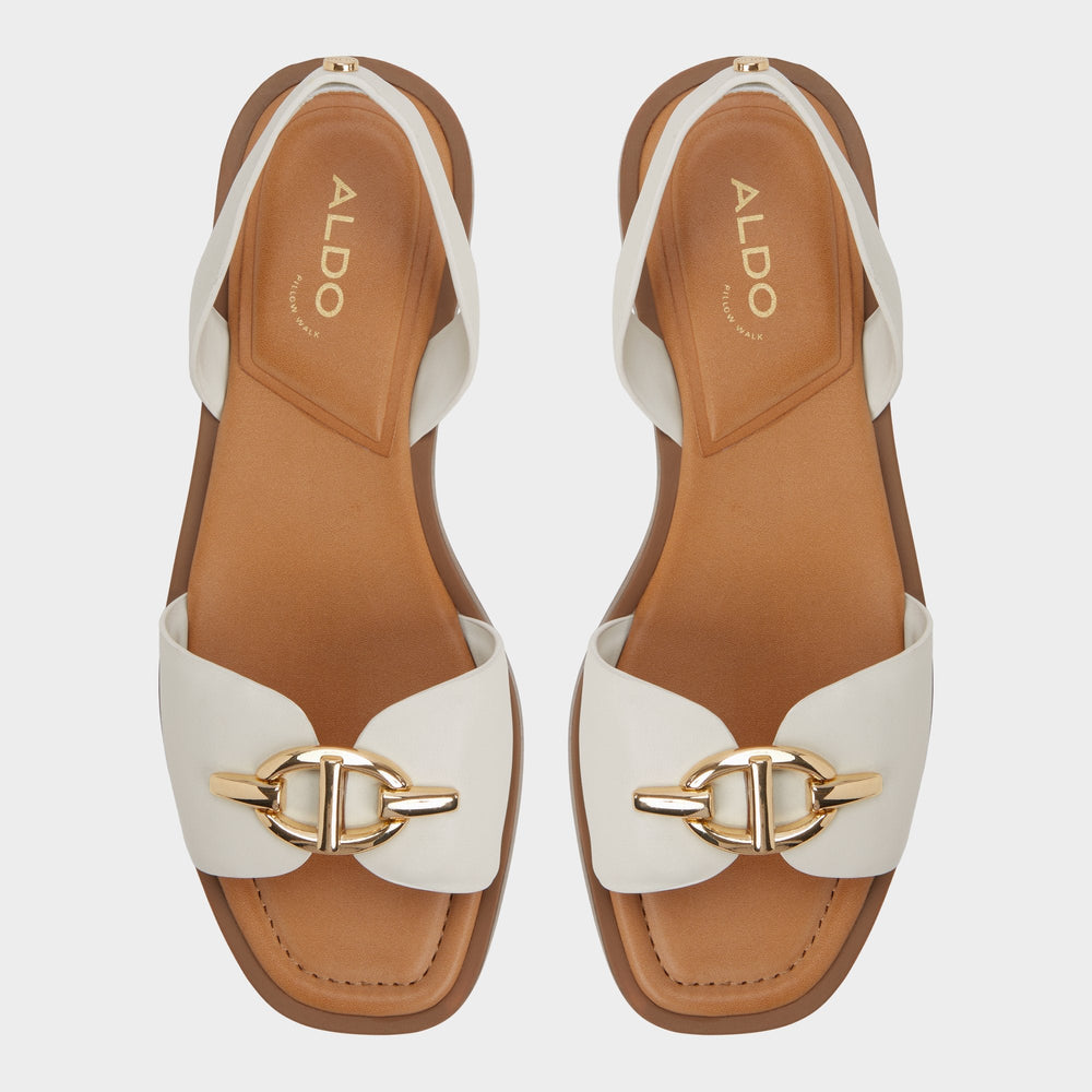 Aldo | Goassi White/Bone Women's Flats - Flat sandal