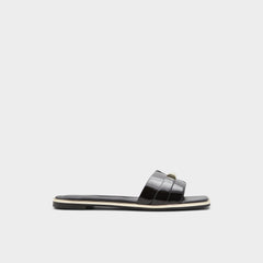 Aldo | Darine Black Women's Flats - Slide sandal