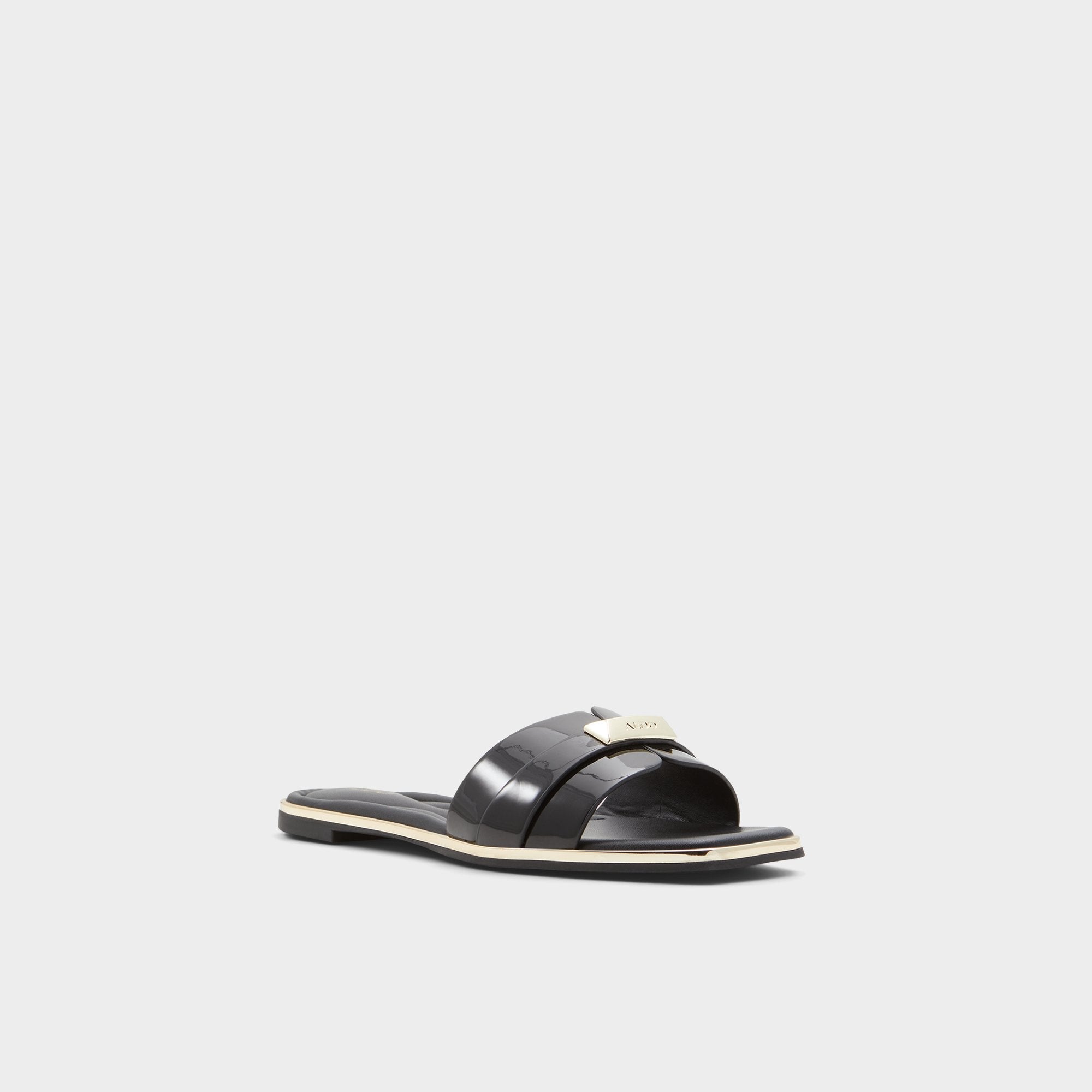 Aldo | Darine Black Women's Flats - Slide sandal