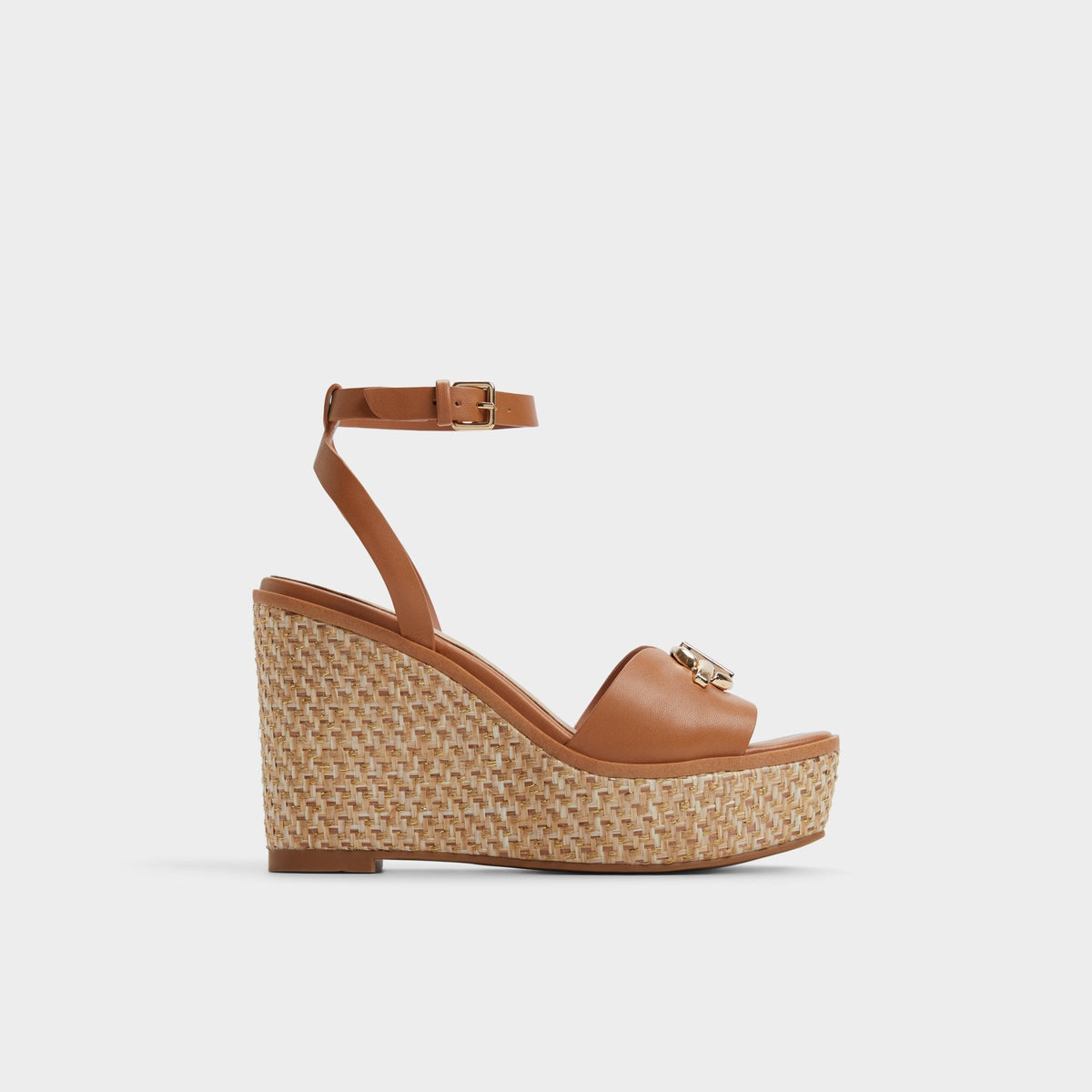 Aldo | Ybylin Medium Brown Women's Wedges - Wedge sandal, Wedge heel