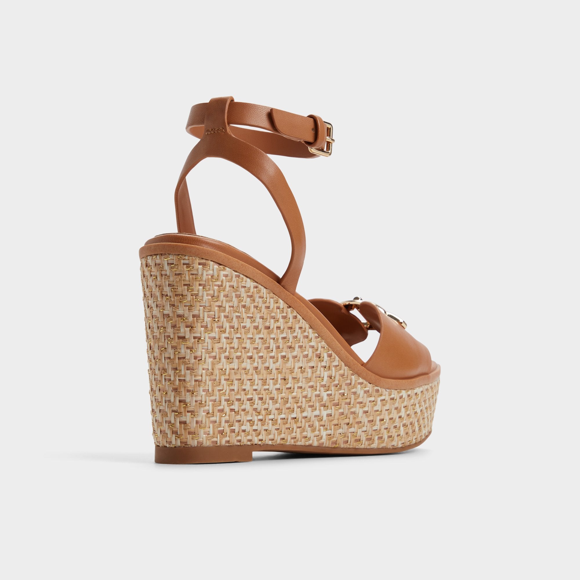 Aldo | Ybylin Medium Brown Women's Wedges - Wedge sandal, Wedge heel