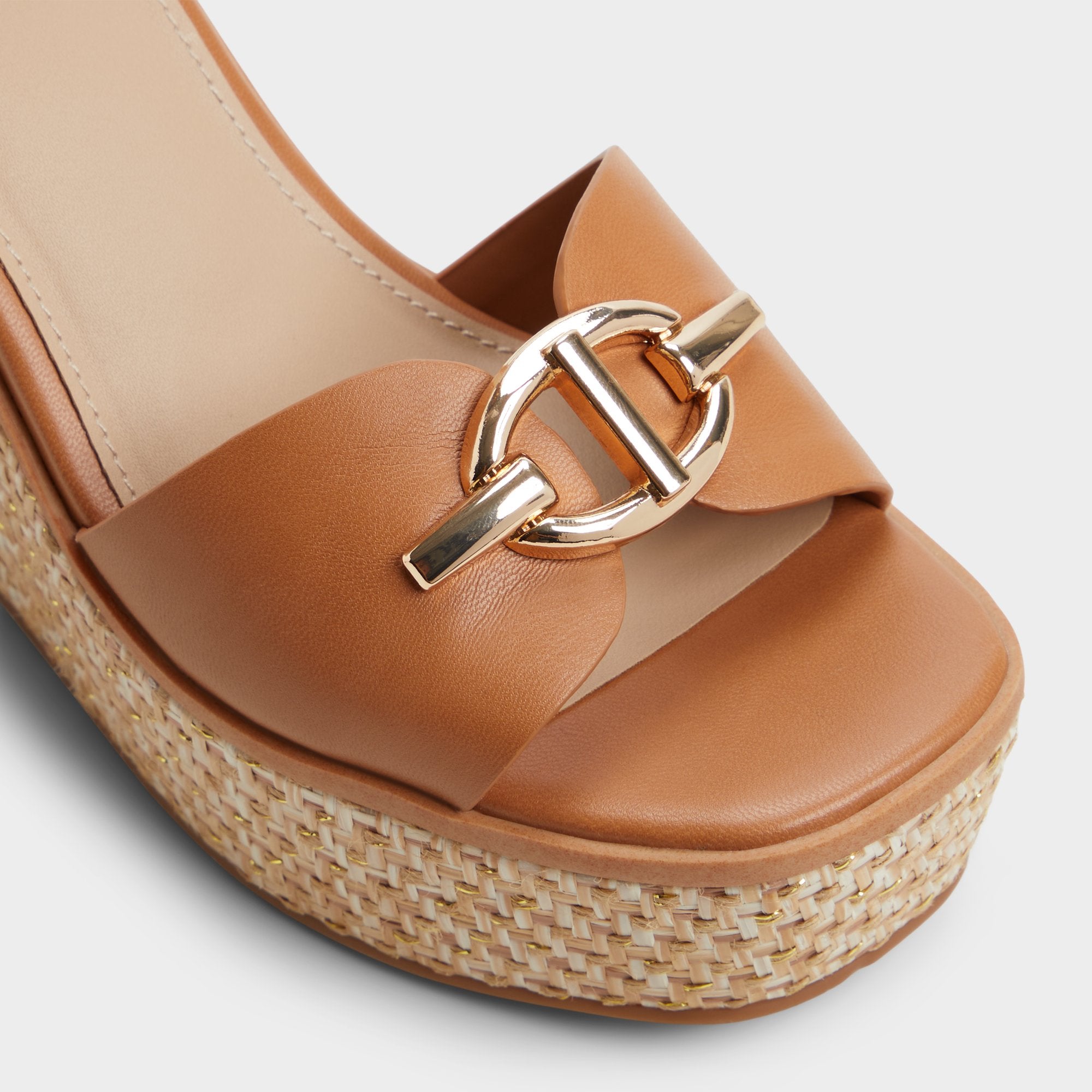Aldo | Ybylin Medium Brown Women's Wedges - Wedge sandal, Wedge heel