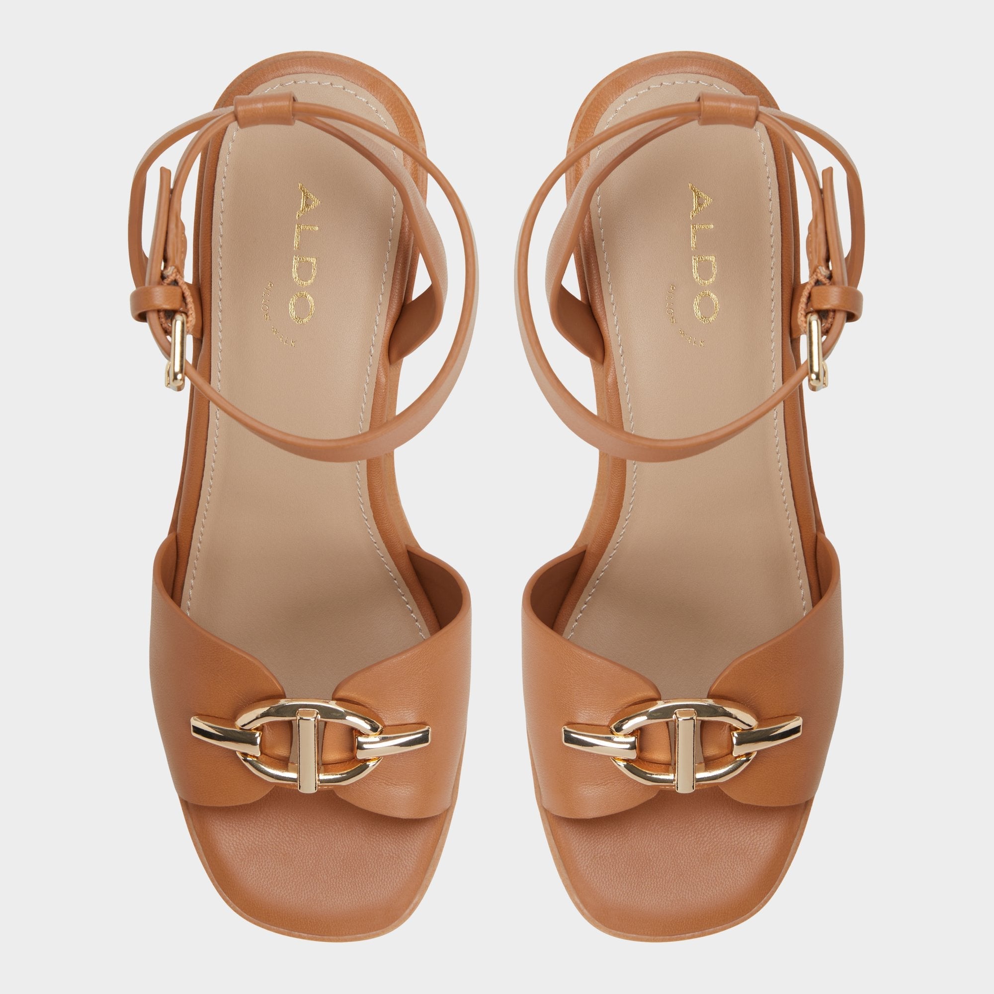 Aldo | Ybylin Medium Brown Women's Wedges - Wedge sandal, Wedge heel