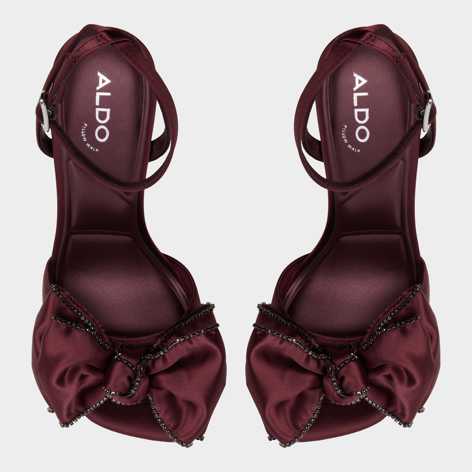 Aldo | Tinsel in Bordo - Strappy heeled sandal, Stiletto heel