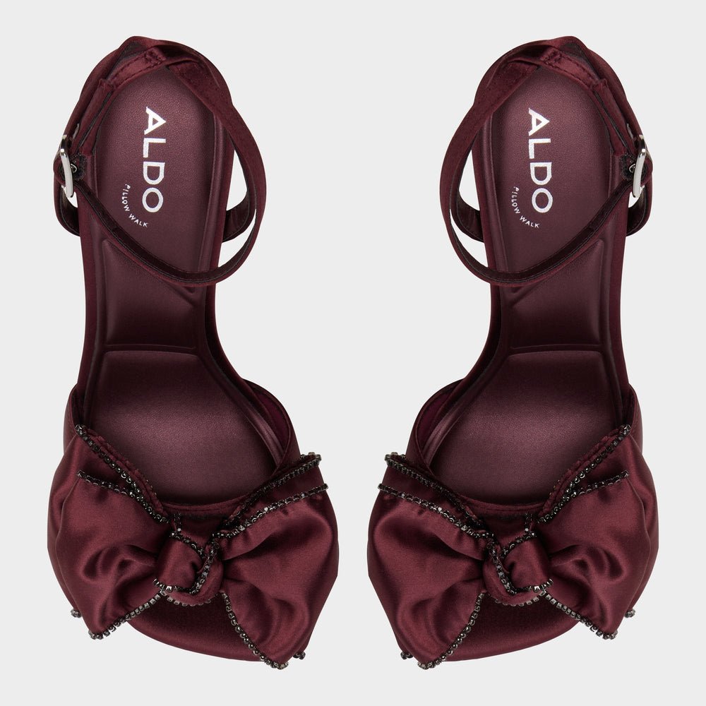 Aldo | Tinsel in Bordo - Strappy heeled sandal, Stiletto heel