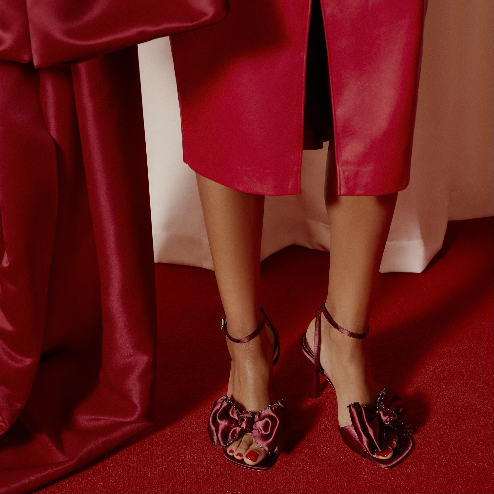 Aldo | Tinsel in Bordo - Strappy heeled sandal, Stiletto heel