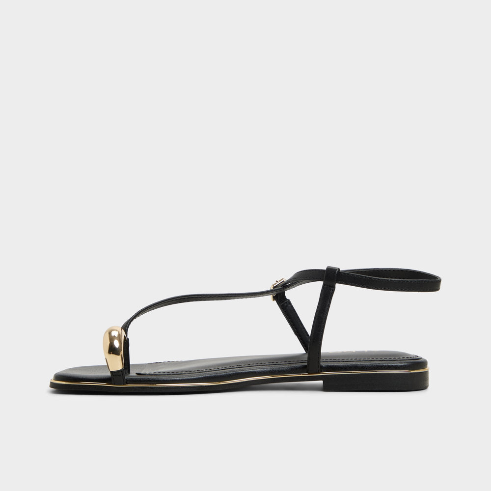 Aldo | Jomalina Black Women's Flats - Strappy flat sandal