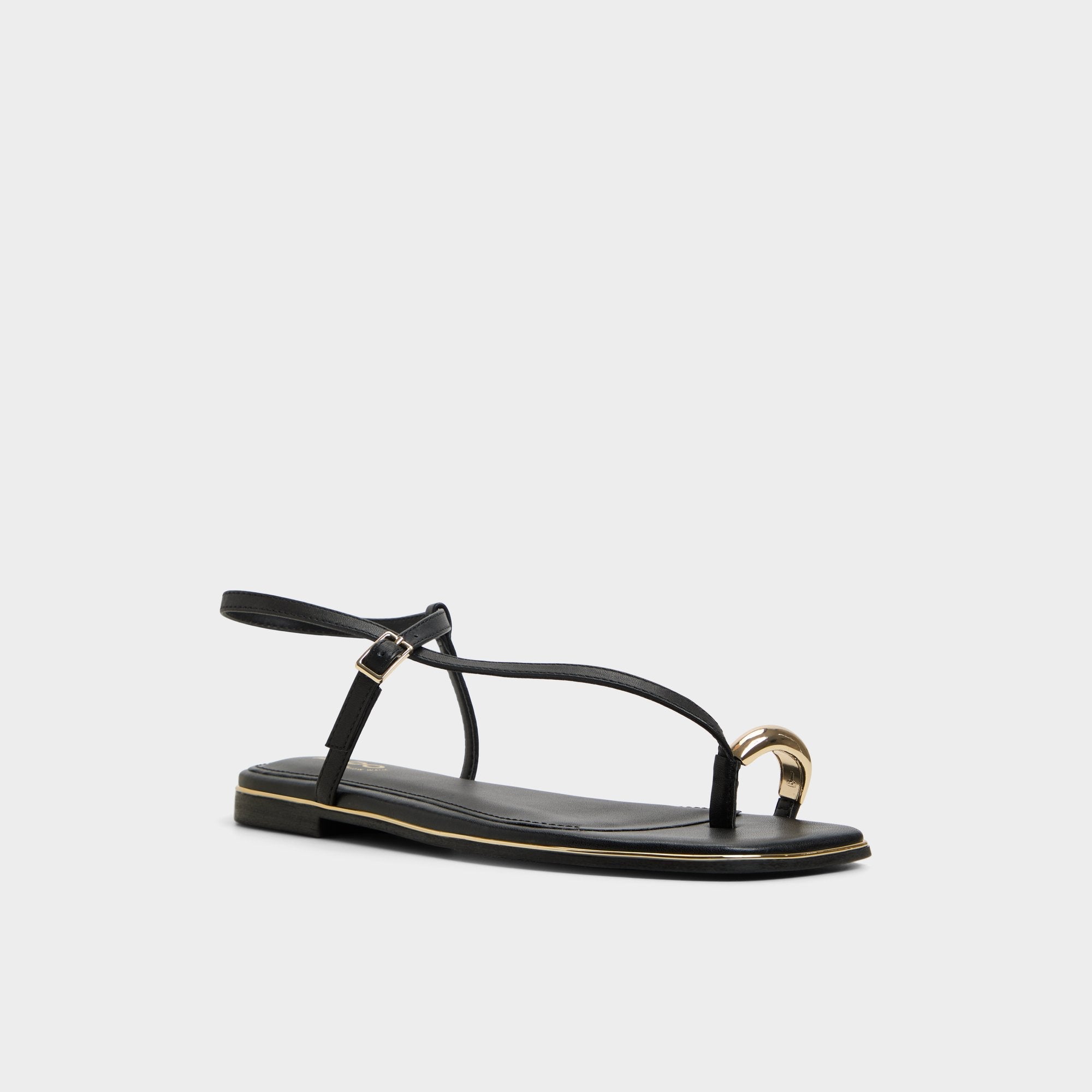 Aldo | Jomalina Black Women's Flats - Strappy flat sandal