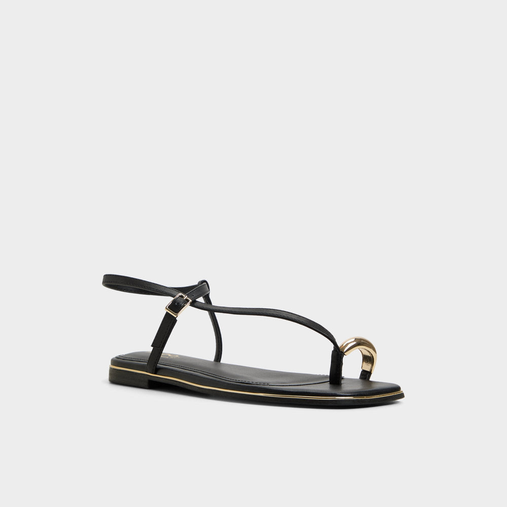 Aldo | Jomalina Black Women's Flats - Strappy flat sandal