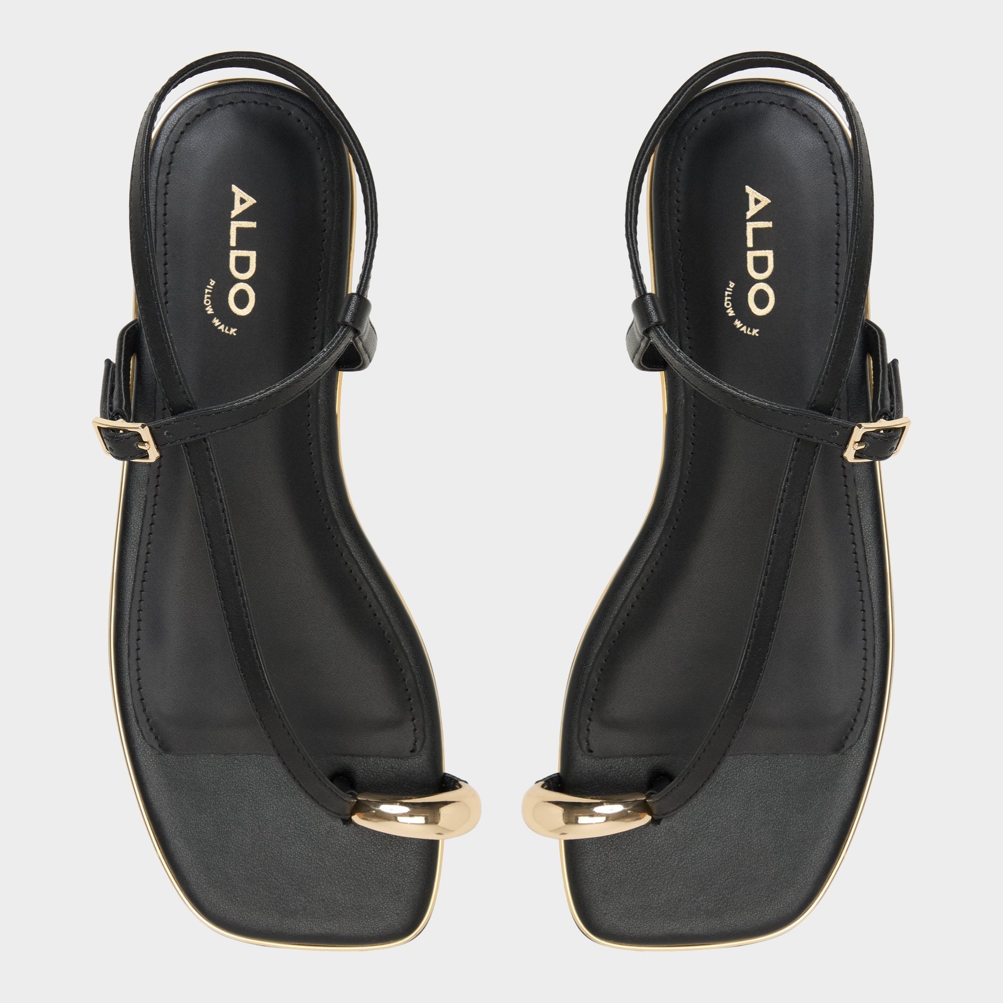 Aldo | Jomalina Black Women's Flats - Strappy flat sandal