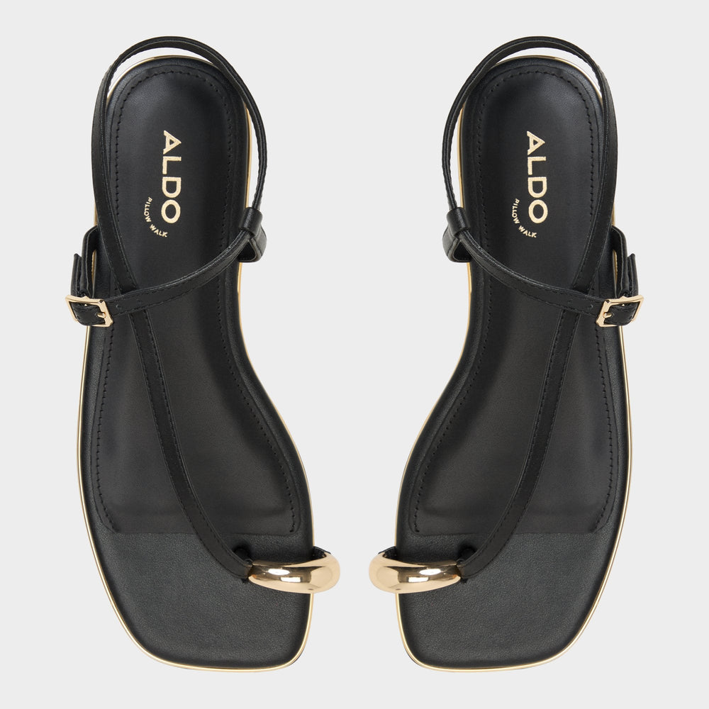 Aldo | Jomalina Black Women's Flats - Strappy flat sandal