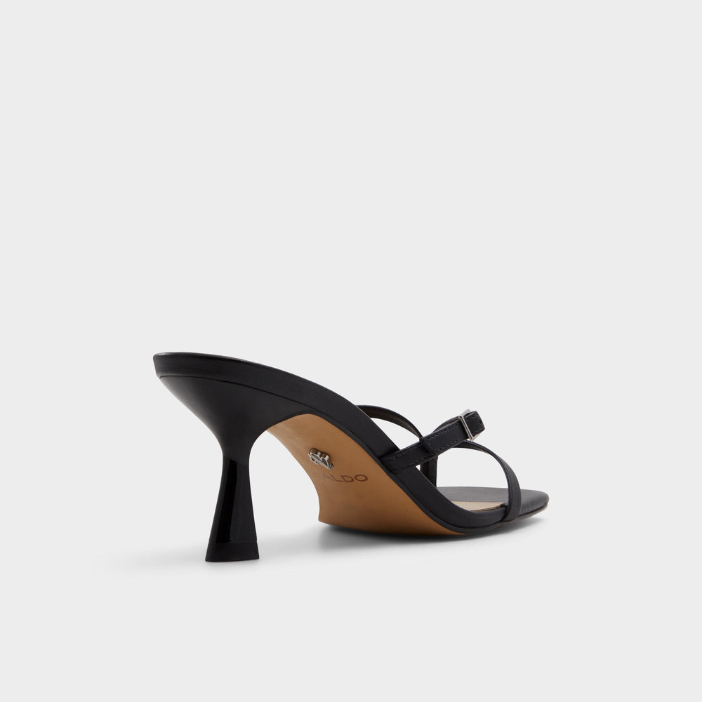 Aldo | Gannever Black Women's Thong Sandals - Heeled flip flop, Stiletto heel