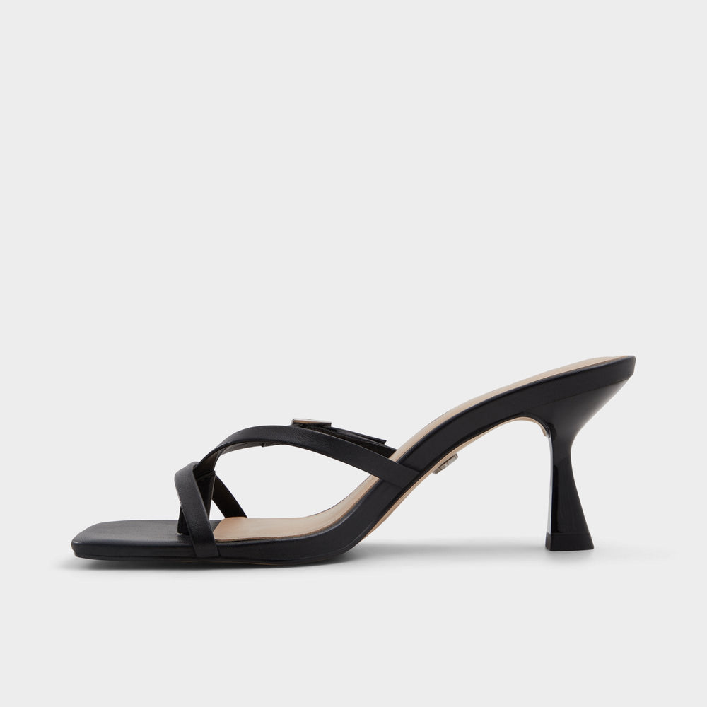 Aldo | Gannever Black Women's Thong Sandals - Heeled flip flop, Stiletto heel