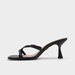 Aldo | Gannever Black Women's Thong Sandals - Heeled flip flop, Stiletto heel