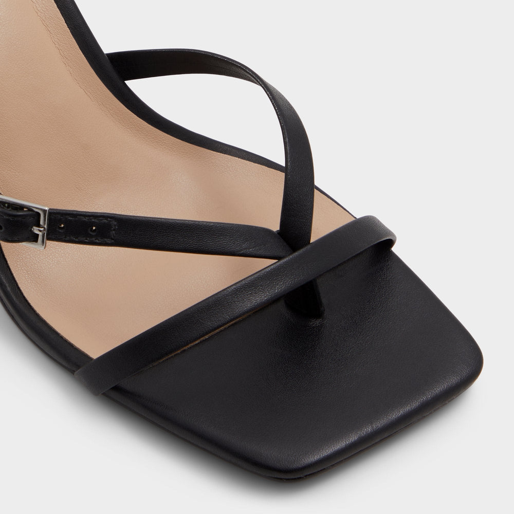 Aldo | Gannever Black Women's Thong Sandals - Heeled flip flop, Stiletto heel