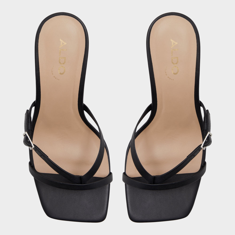 Aldo | Gannever Black Women's Thong Sandals - Heeled flip flop, Stiletto heel
