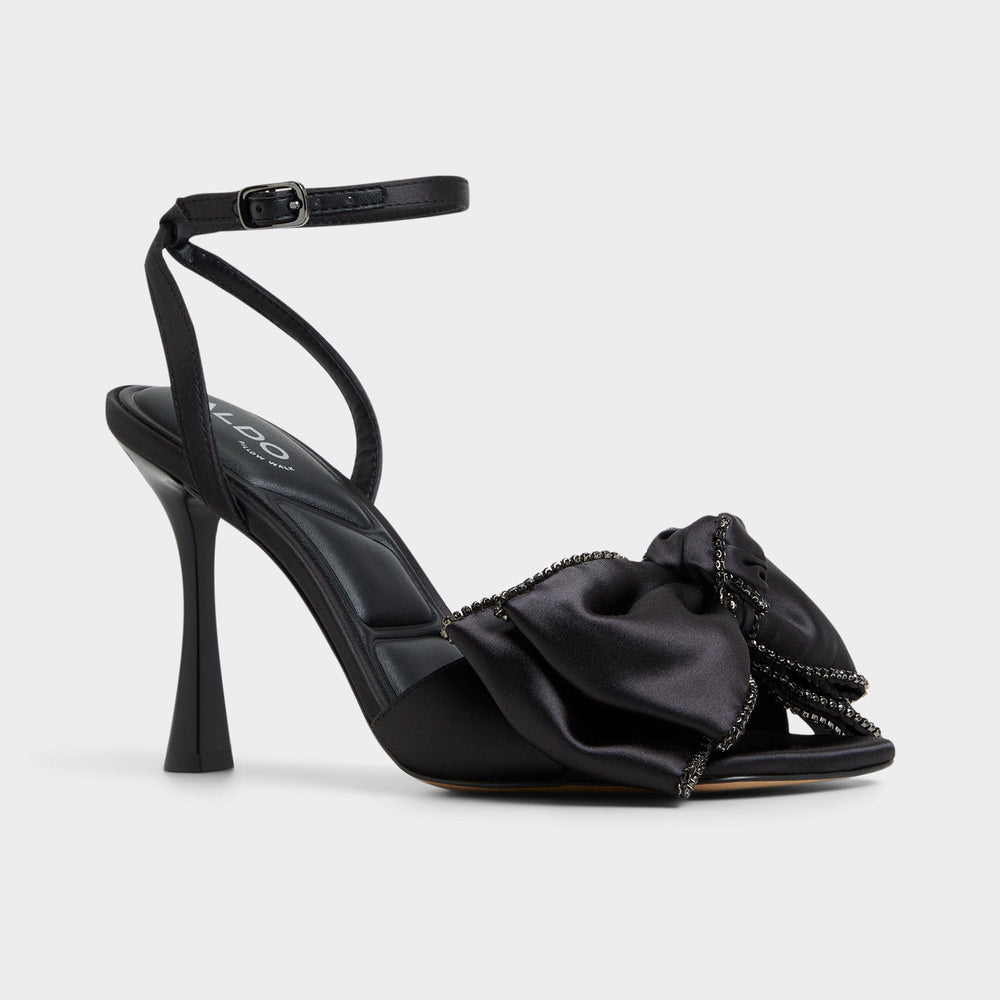 Aldo | Tinsel in Black - Strappy heeled sandal, Stiletto heel