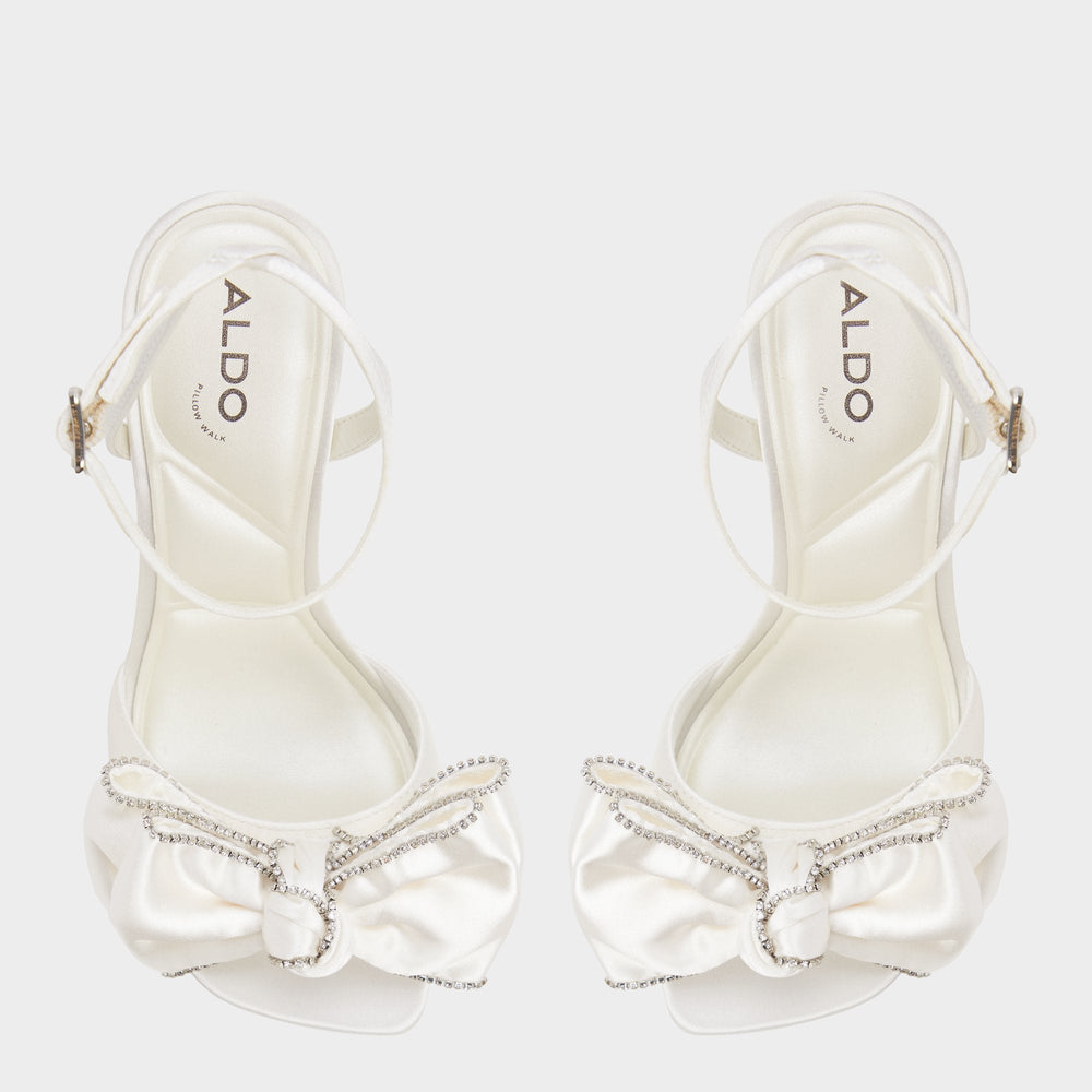 Aldo | Tinsel in Other White - Strappy heeled sandal, Stiletto heel