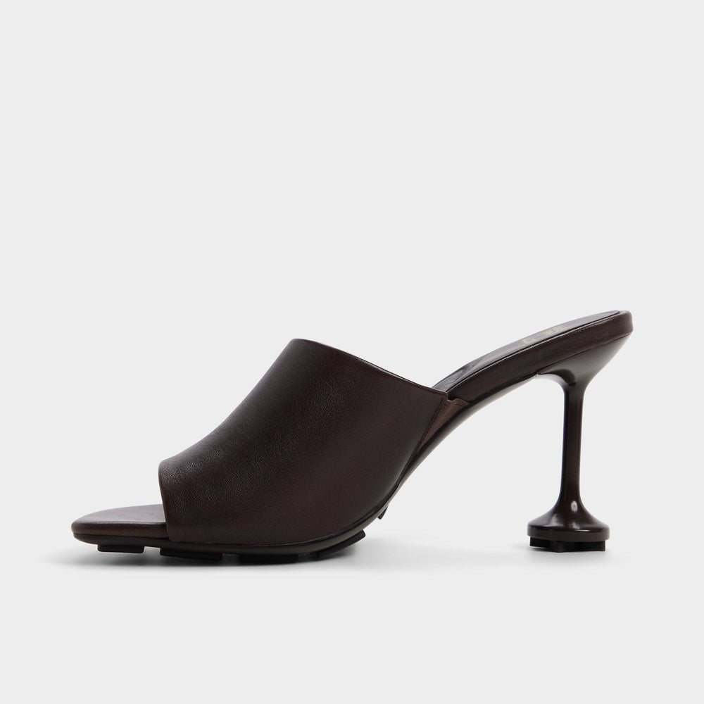Aldo | Demogorgon in Dark Brown - Women's heeled mule