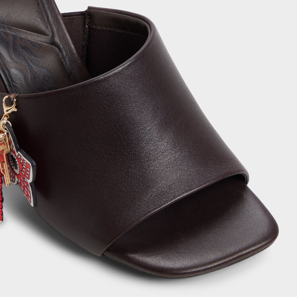Aldo | Demogorgon in Dark Brown - Women's heeled mule