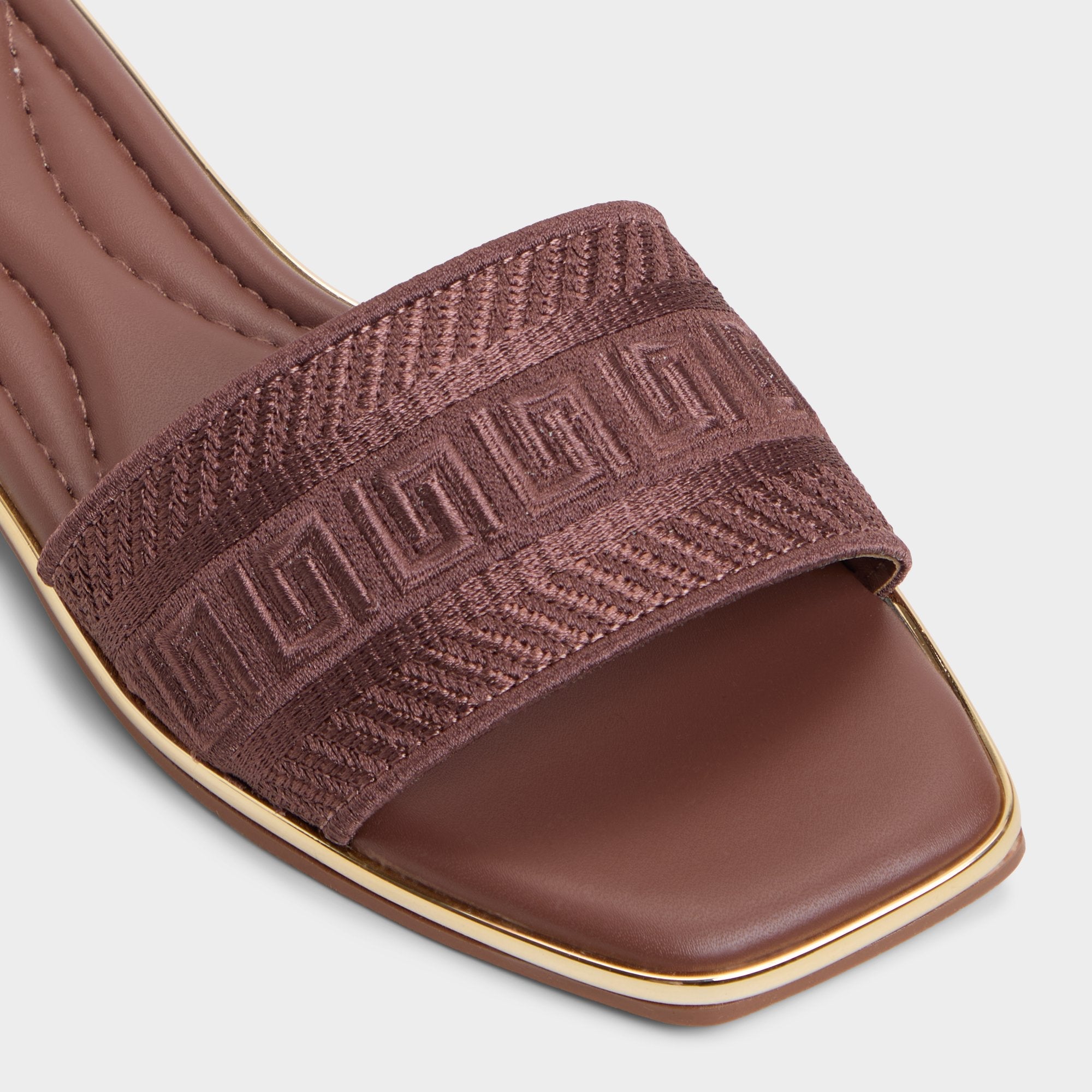 Aldo | Oceania Medium Brown Women's Flats - Slide sandal