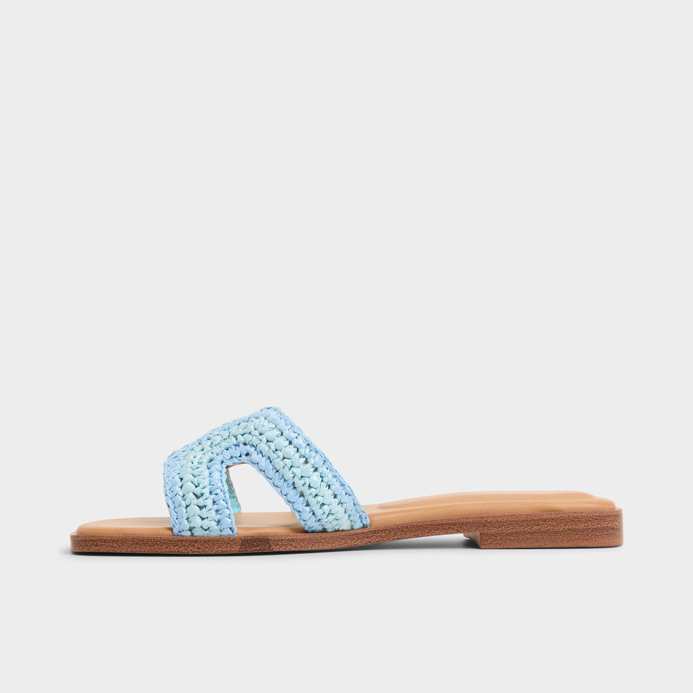 Aldo | Itsandal Blue Combo Women's Flats - Slide sandal