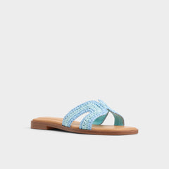 Aldo | Itsandal Blue Combo Women's Flats - Slide sandal